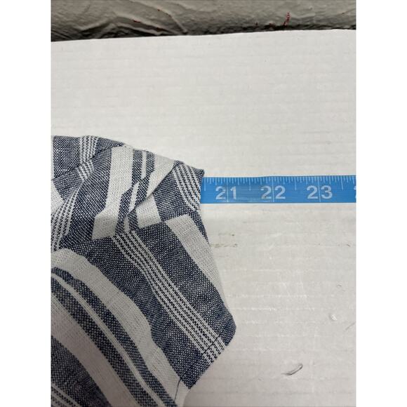 Lane Bryant Women's Striped Zip Back Linen Romper Shorts Size 14 - Picture 5 of 5